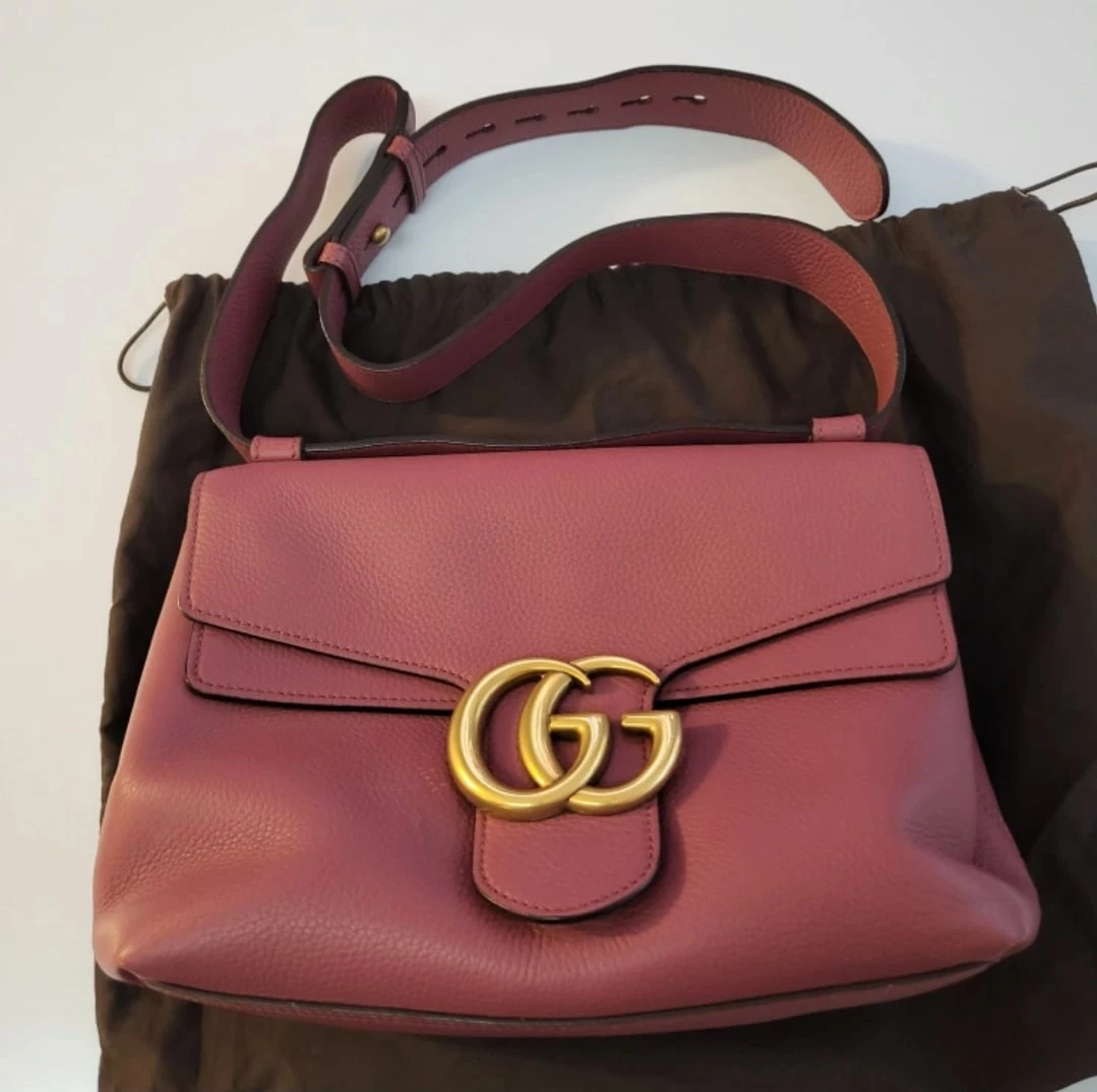 Authentic Gucci mamont gg large shoulder bag thumbnail
