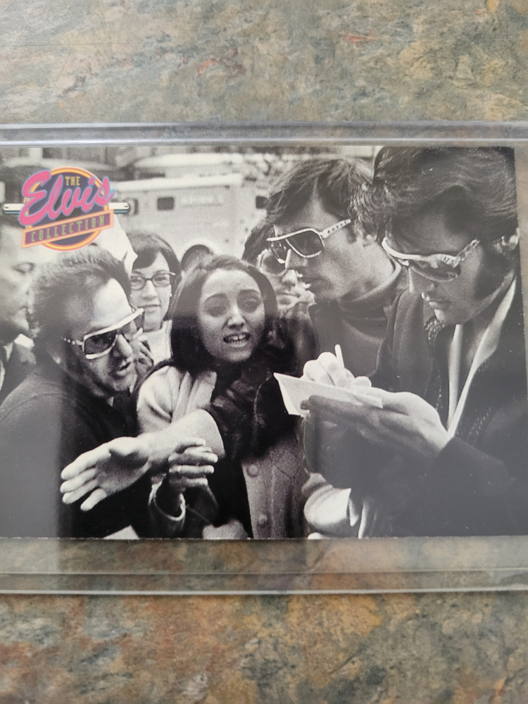 Elvis presley  printed singture  card 5 dollars - photo 2