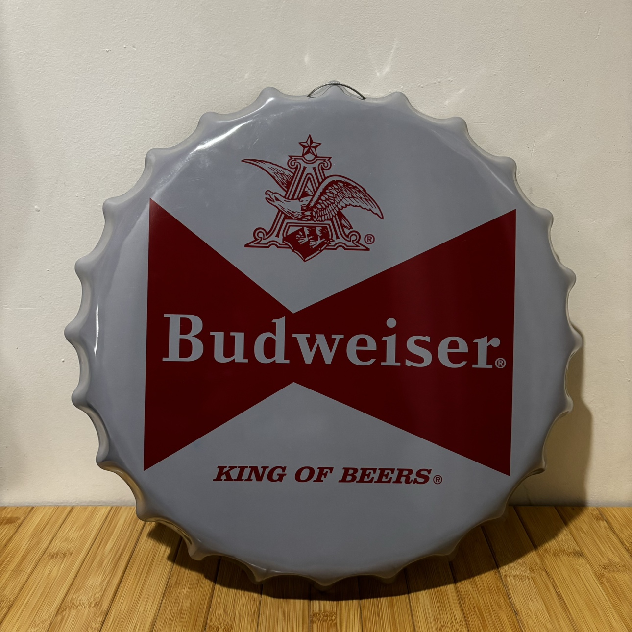 Budweiser Metal Bottle Cap Sign thumbnail