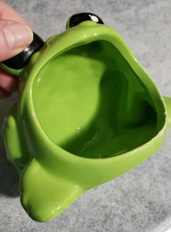 ceramic frog sponge  holder  kitchen decore image indicator(3)