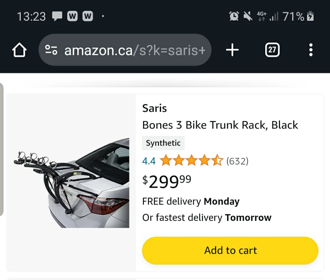 Saris - 3 bike trunk rack (red) - photo 2