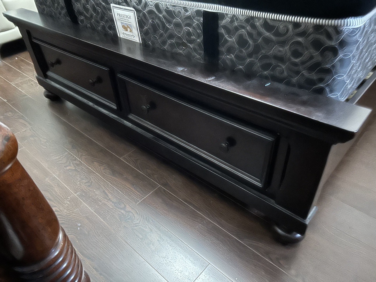 Queen bed frame with storage drawers image indicator(3)