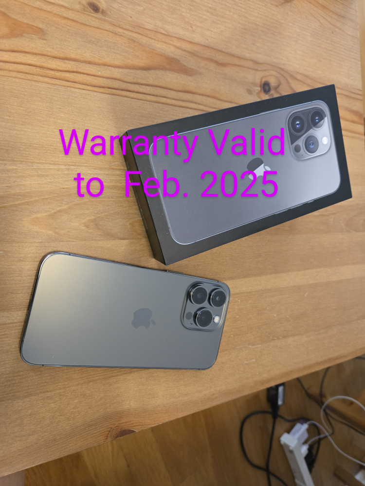 Apple iPhone 13 Pro 128 GB (Unlocked, warranty valid)