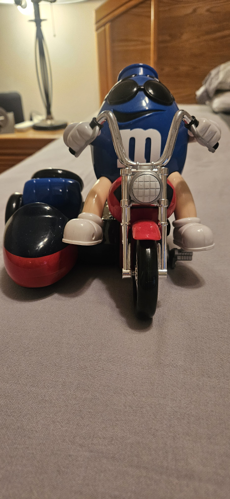 Blue M&M Motorcycle candy dispenser - photo 3