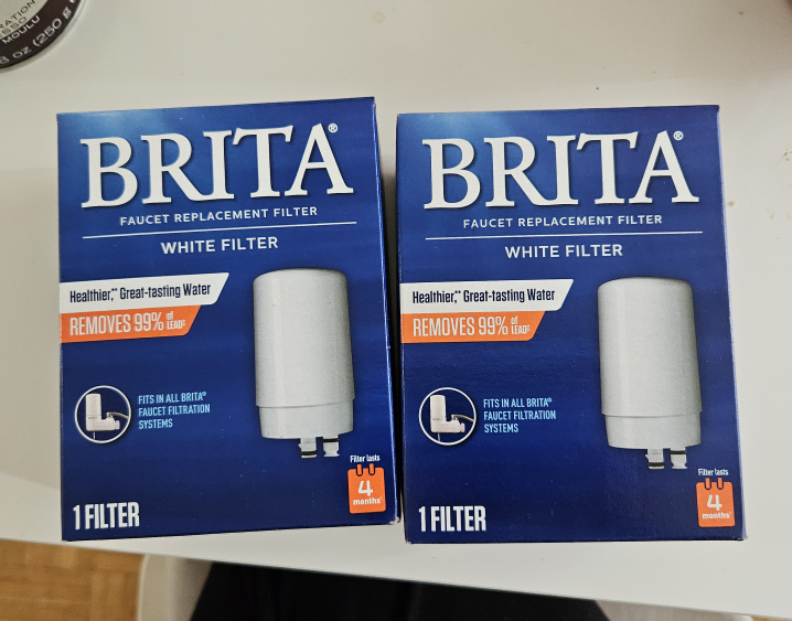 2 Brita Faucet replacement filters, White