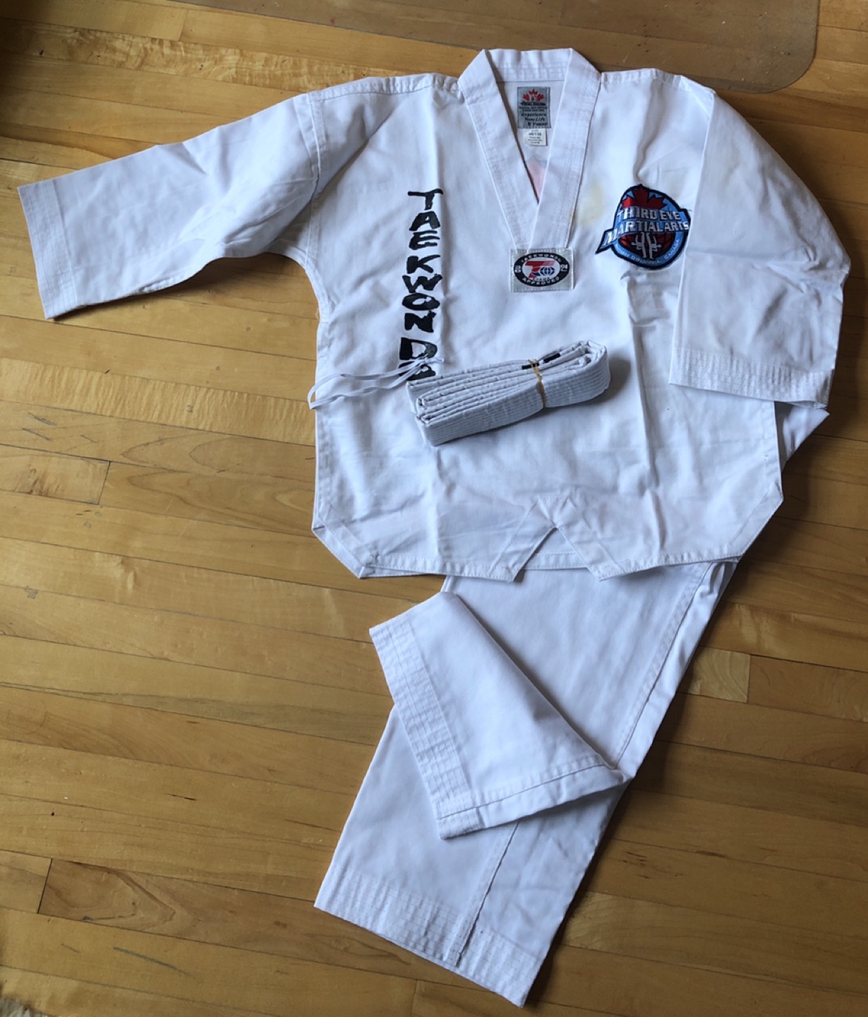 #freecycle $0 Taekwondo Uniform from Third Eye Martial Arts image indicator(2)