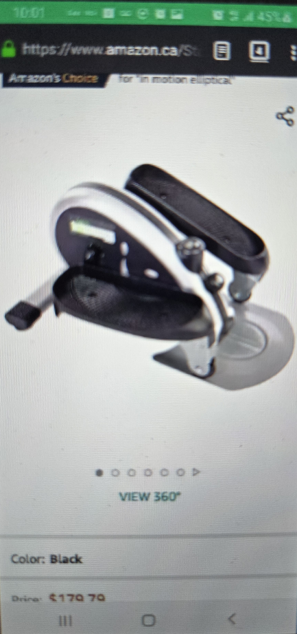 Compact Elliptical Trainer Workout Machine image indicator(2)