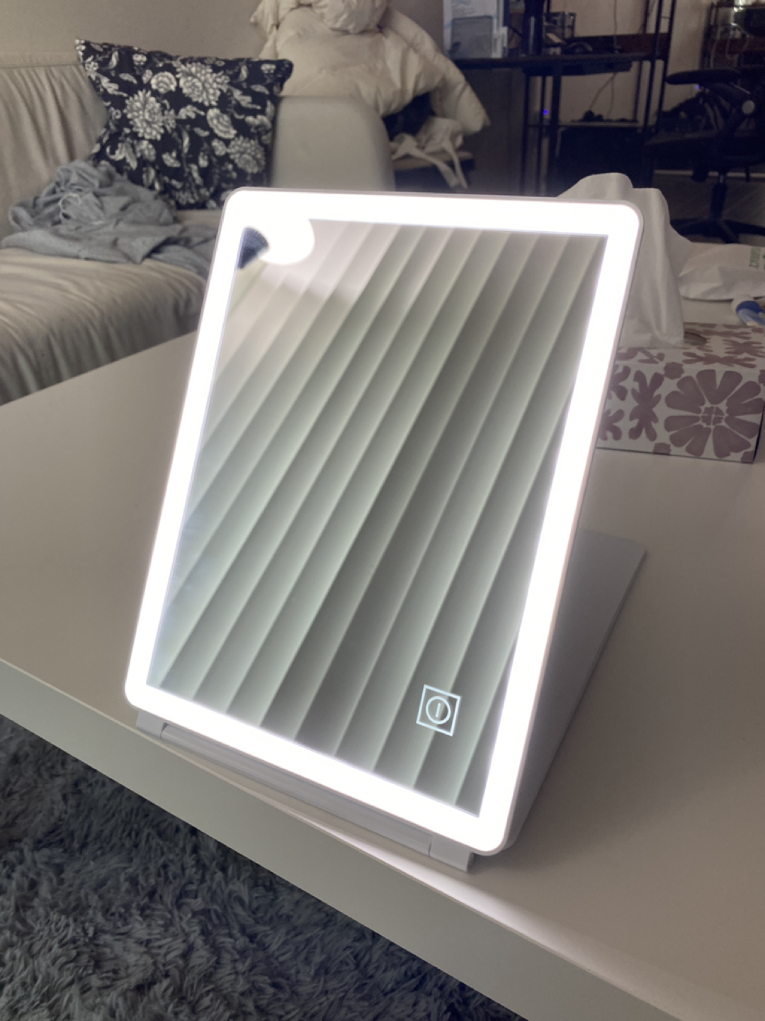 Make up mirror with LED light