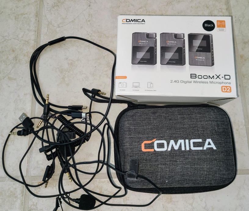Wireless Lavalier Mic ,Comica BoomX-D2 2.4G