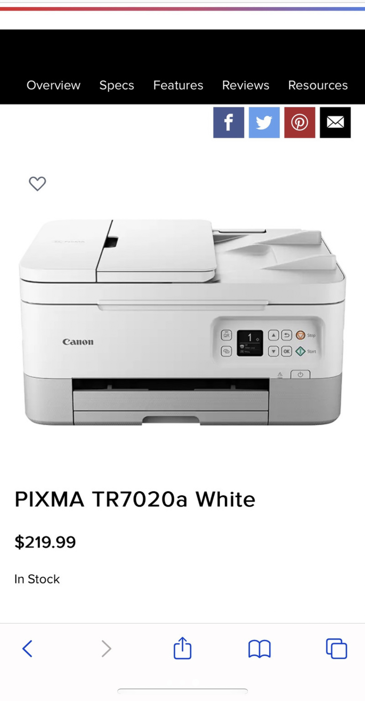 Brand new never used cannon printer thumbnail