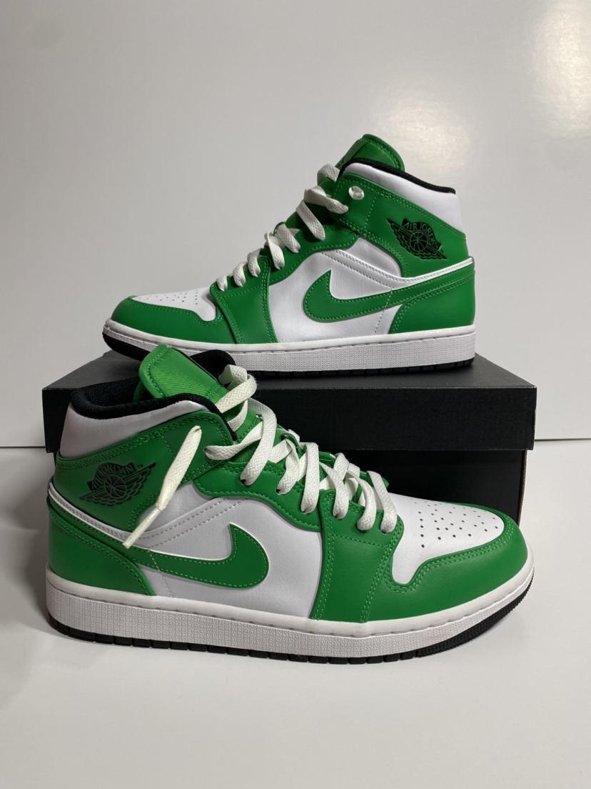 Jordan 1 Mid Lucky Green