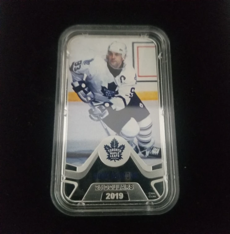 2019 $25 Toronto Maple Leafs: Doug Gilmour Pure Silver Coin image indicator(2)