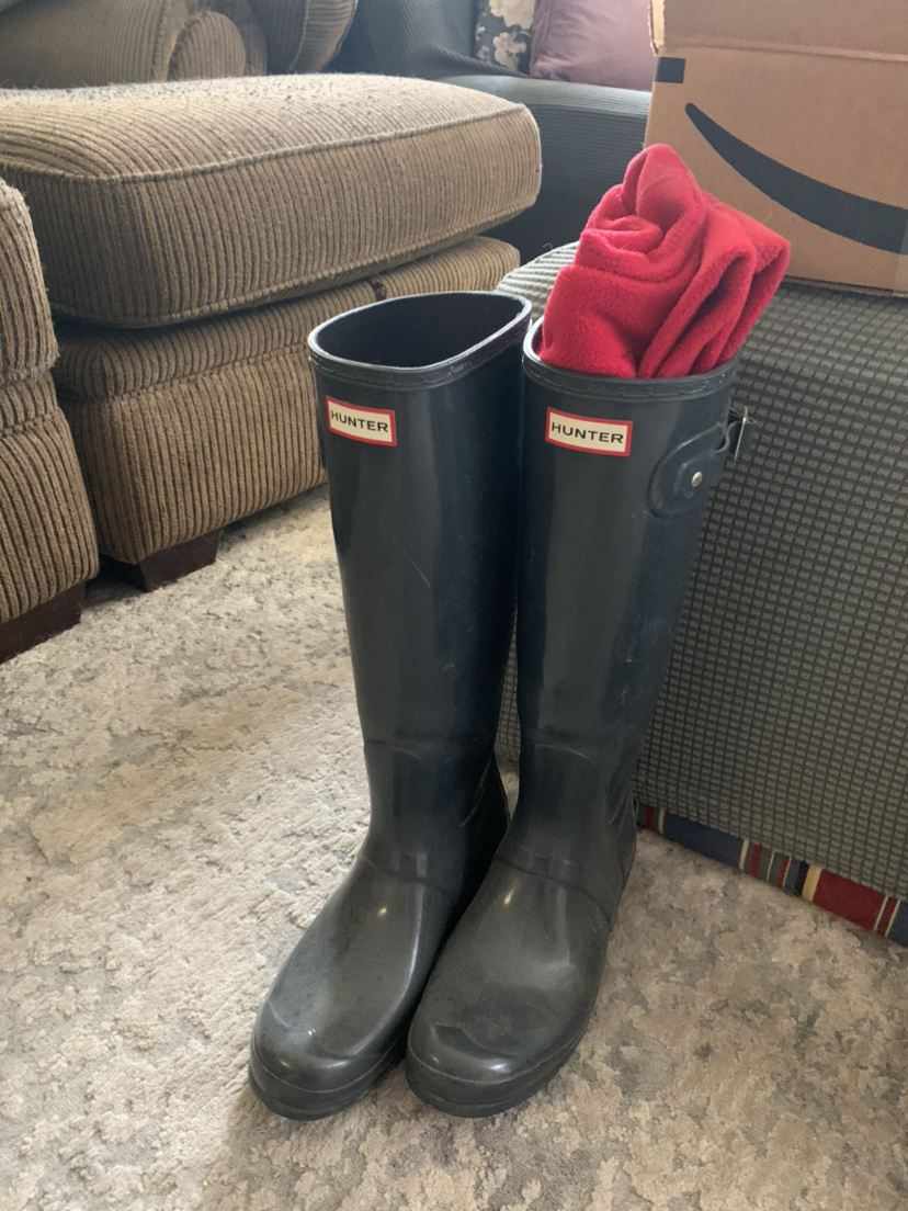 Hunter boots w. Socks