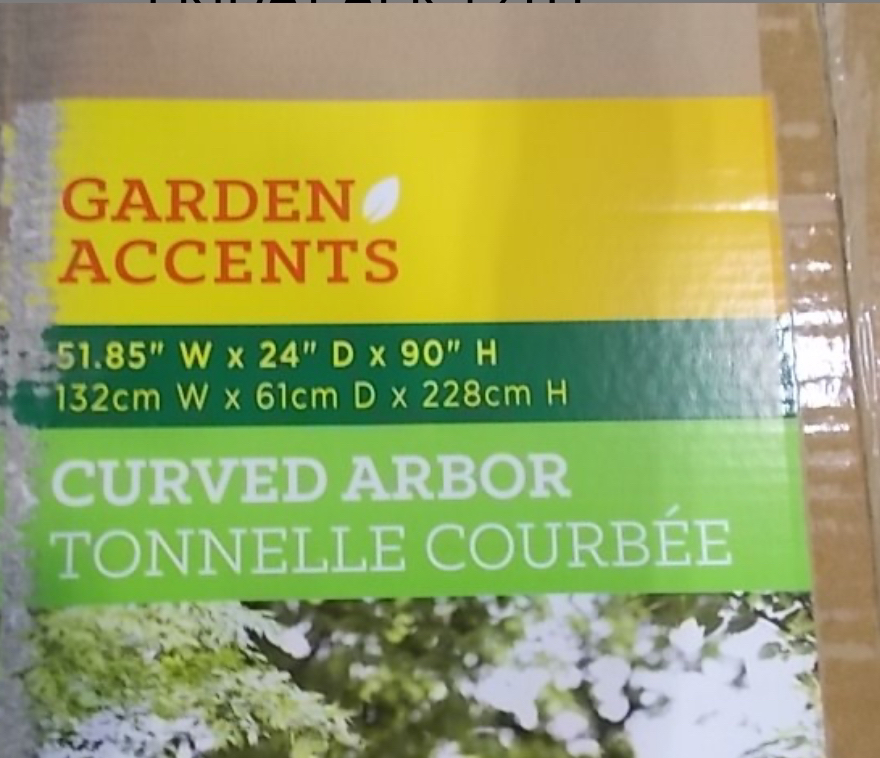 GARDEN ACCENTS METAL CURVED ARBOURS 90" - photo 3