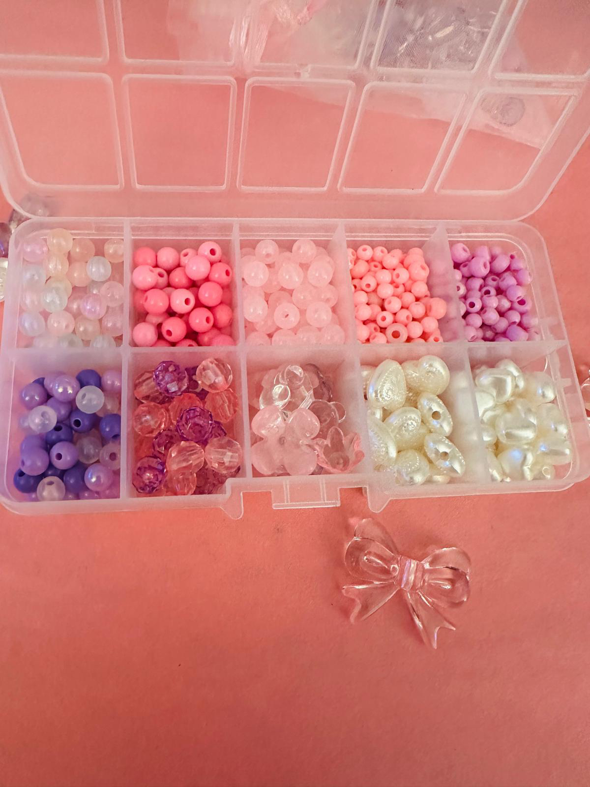 Coquette Pink/Purple/Pearl Beads for Jewelry Making thumbnail