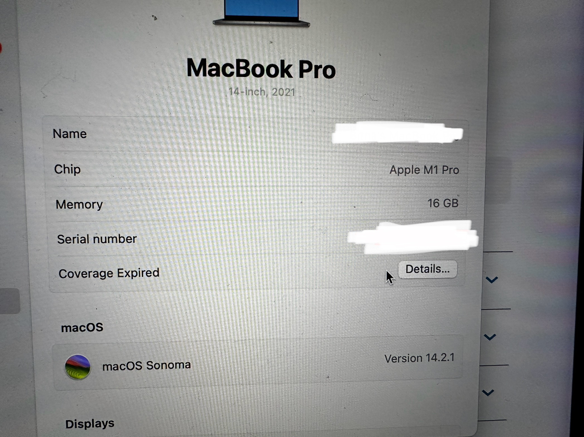 2021 Macbook pro 14 inch 8core/16GB - photo 4
