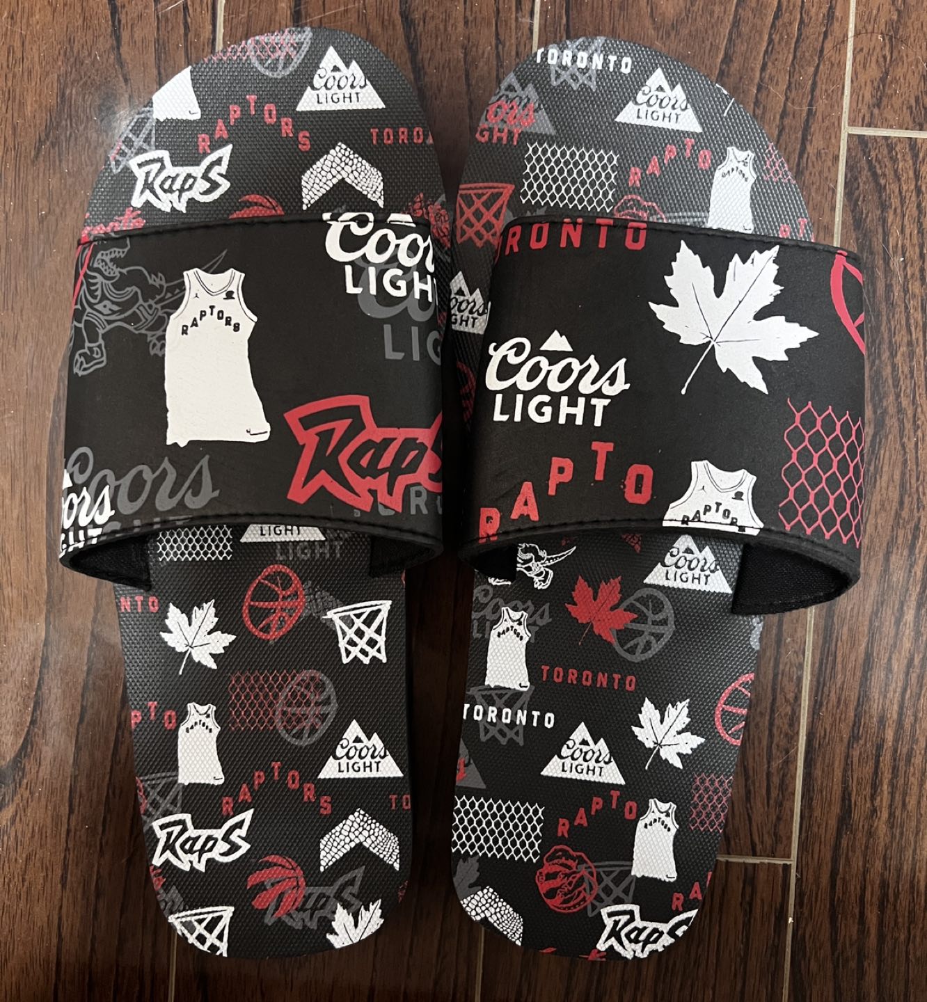 Raptors Coors Light Slides / Slippers