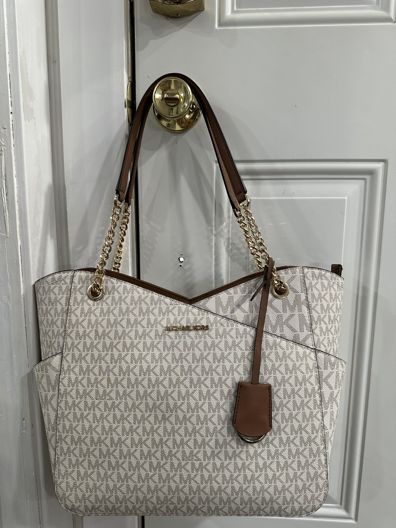 MICHAEL MICHAEL KORS JET SET TRAVEL LARGE CHAIN SHOULDER TOTE - photo 4