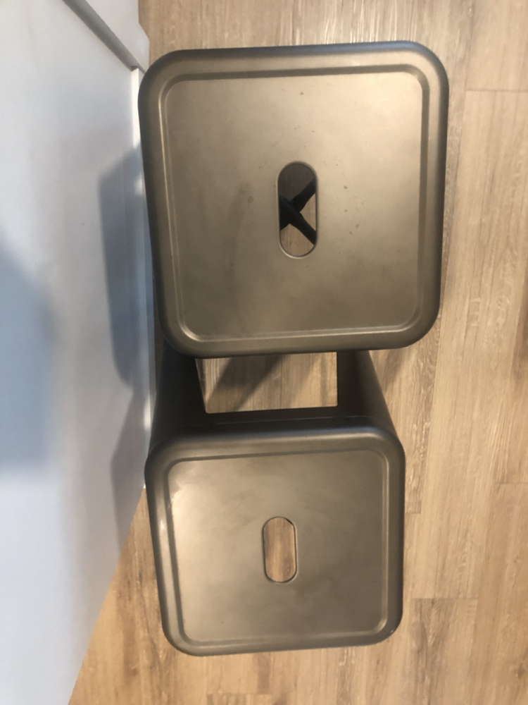 Structube HUDSON counter-height stools in Graphite (set of two) image indicator(3)