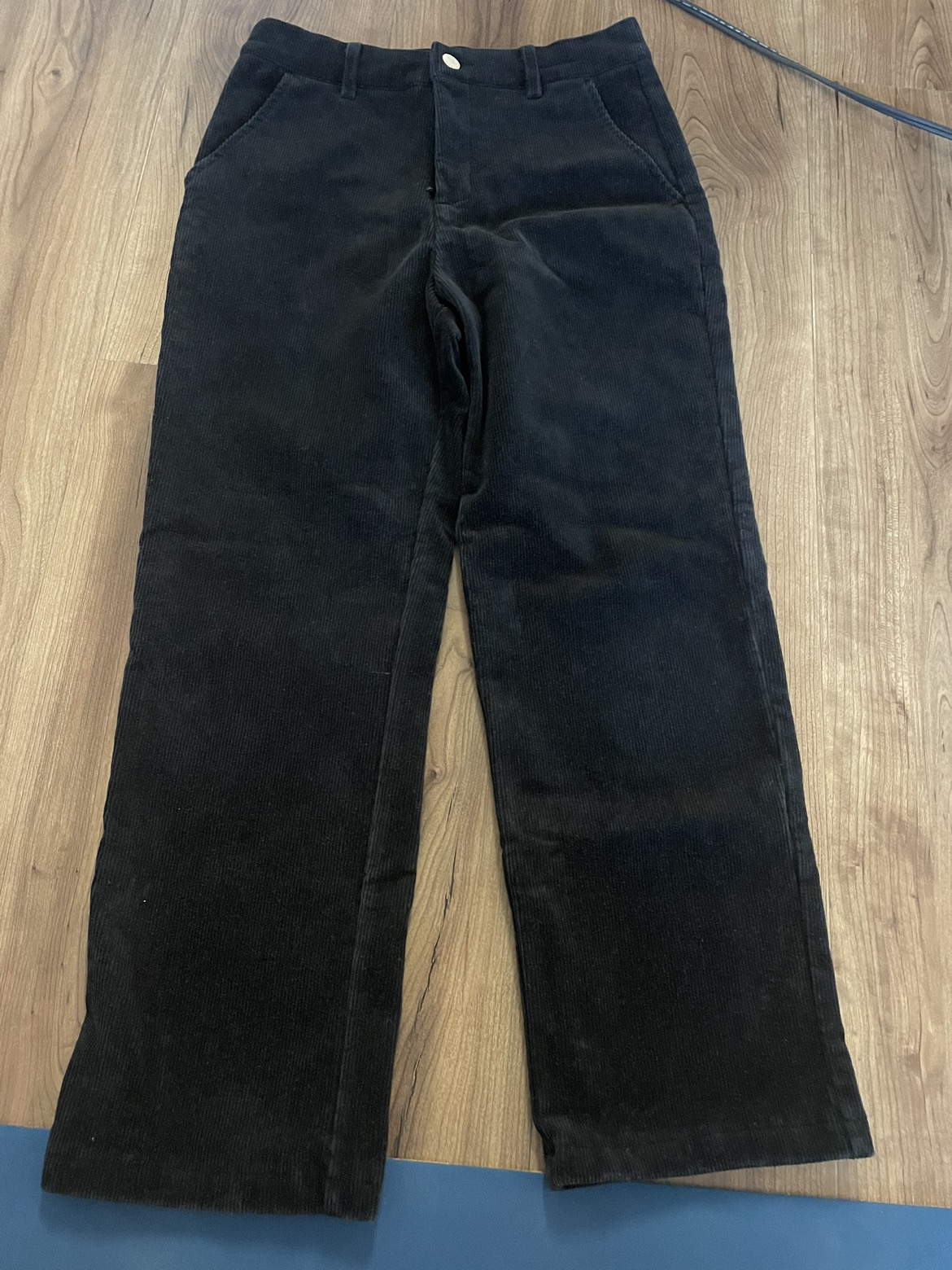 Black corduroy pants