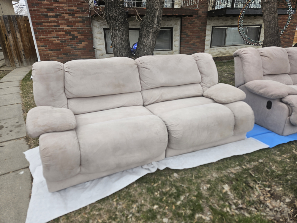 two couches, recliners