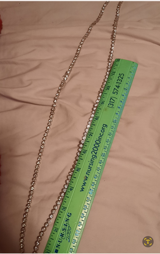 Men's new BLINGED out sexy Tennis CZ Necklace "66gm image indicator(2)