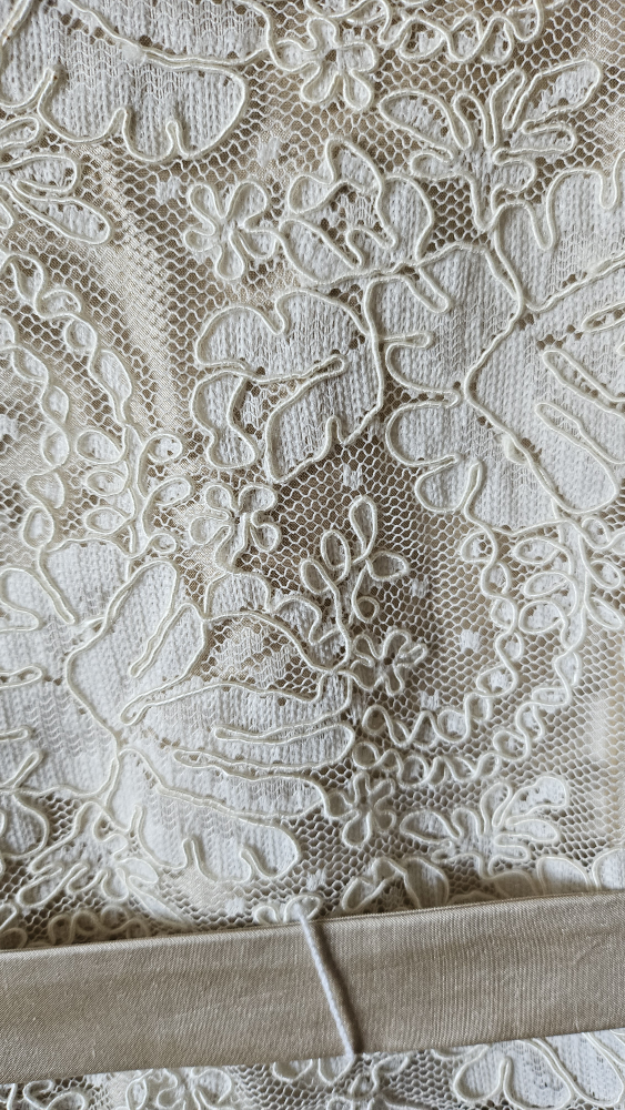 MAKE OFFER!!: CHILD'S FORMAL SILK AND LACE GOWN image indicator(3)