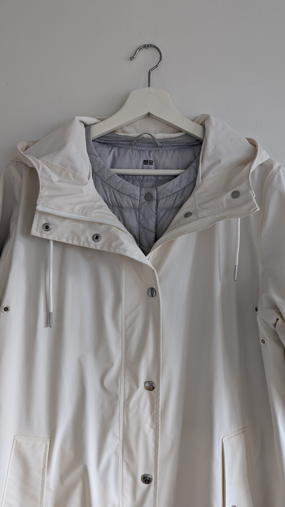 White raincoat