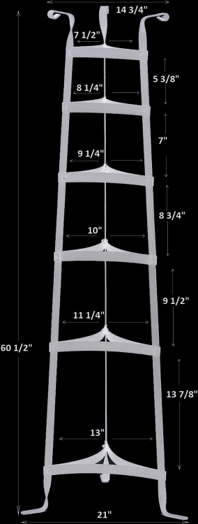 BNIB Tramontina Select Kitchen Stand, 60", Chrome, Pots/Plants 🥕 image indicator(4)