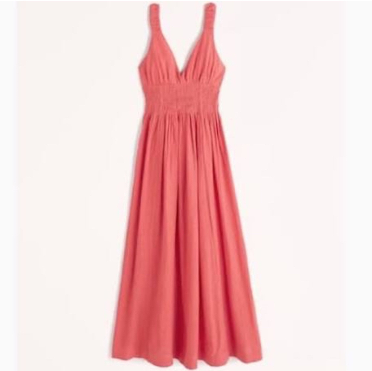 Abercrombie & Fitch Knotted Strap Seersucker Maxi Dress (BNWT) image indicator(3)