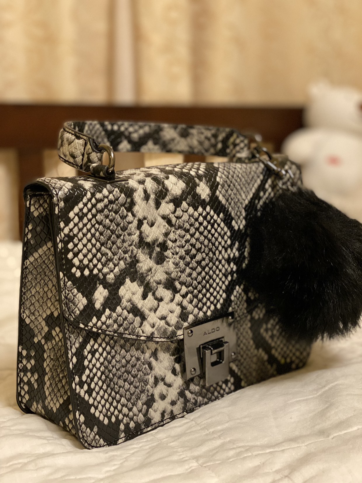 ALDO Snake Print Hand/Crossbody Bag image indicator(2)