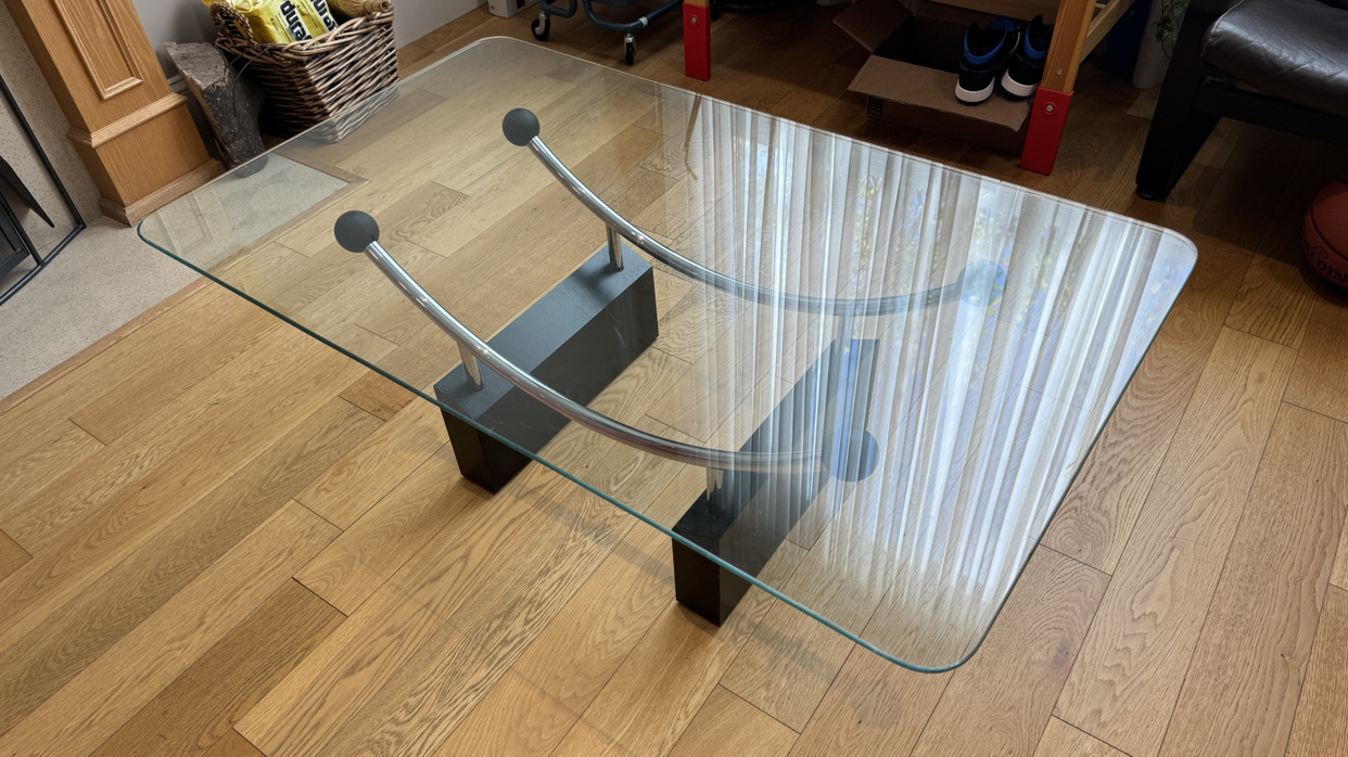 Glass coffee table & Side table - photo 4