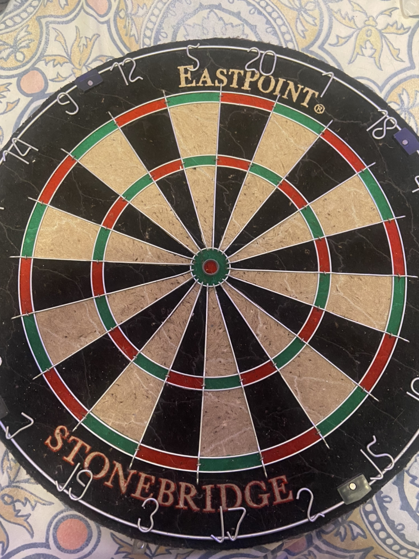 dart board with darts thumbnail