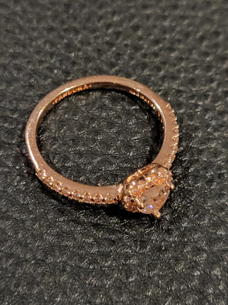 Sparkling Elevated Heart Ring image indicator(6)