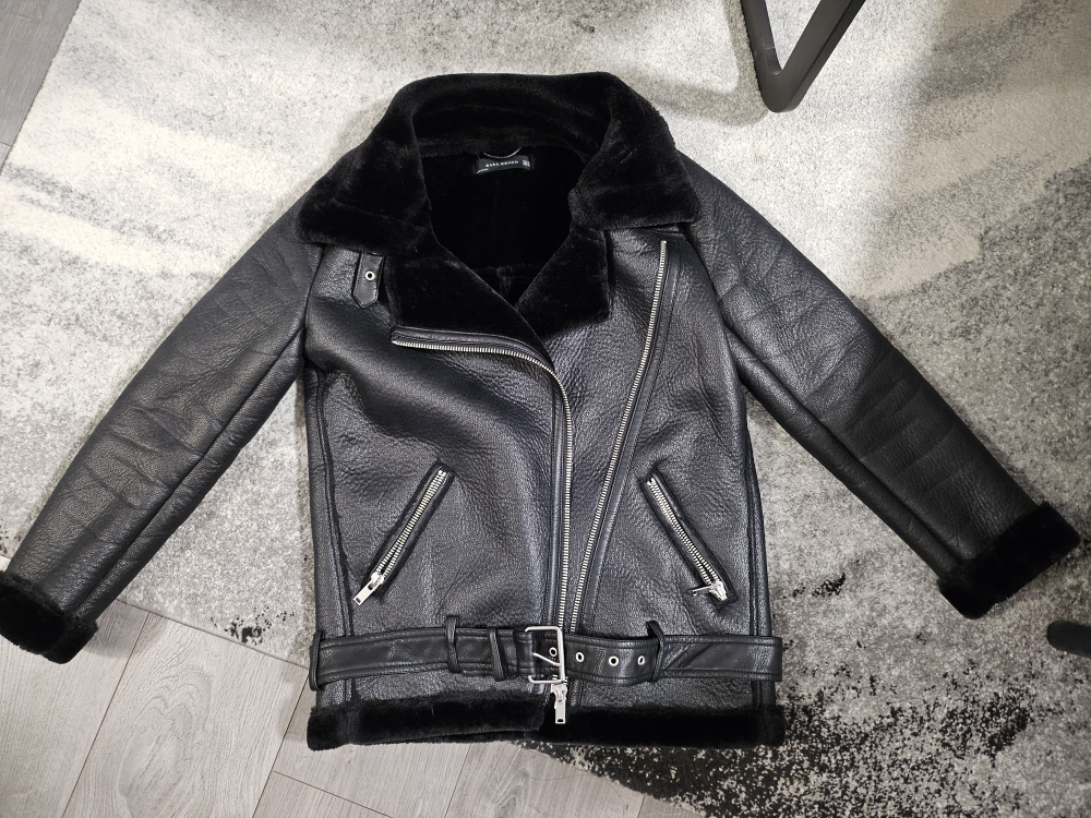 Zara double faced biker jacket