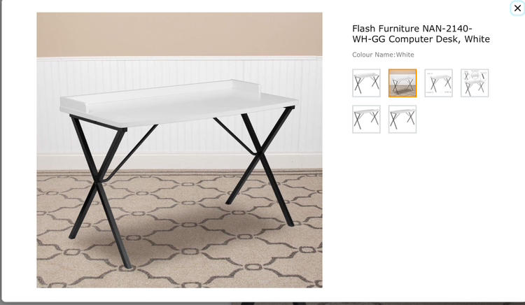 Flash Furniture Computer Desk - White