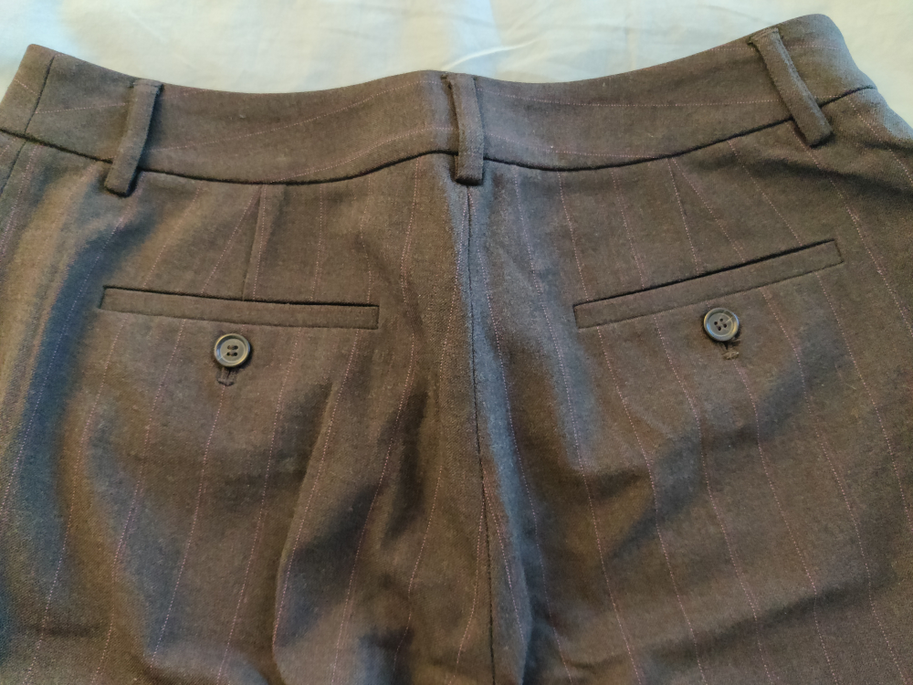 Brown smooth fit trousers image indicator(3)