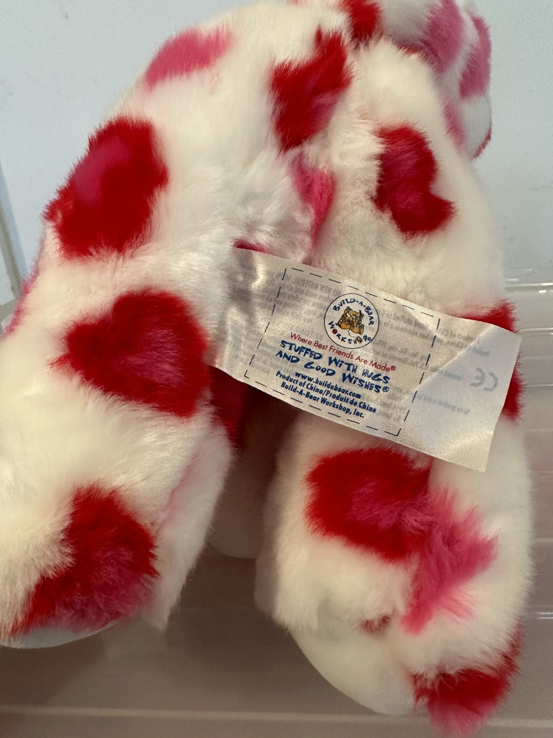 Valentine Red Hearts Build-A-Bear Stuffed Toy Puppy image indicator(3)