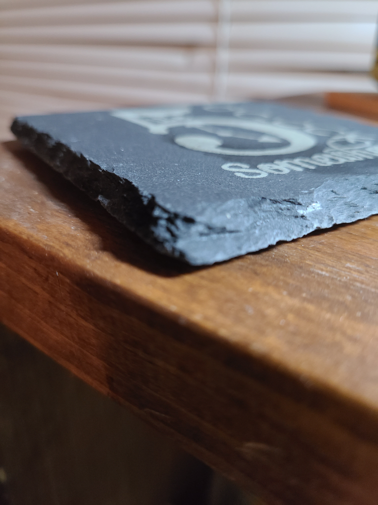 Laser engraved slate coasters image indicator(2)