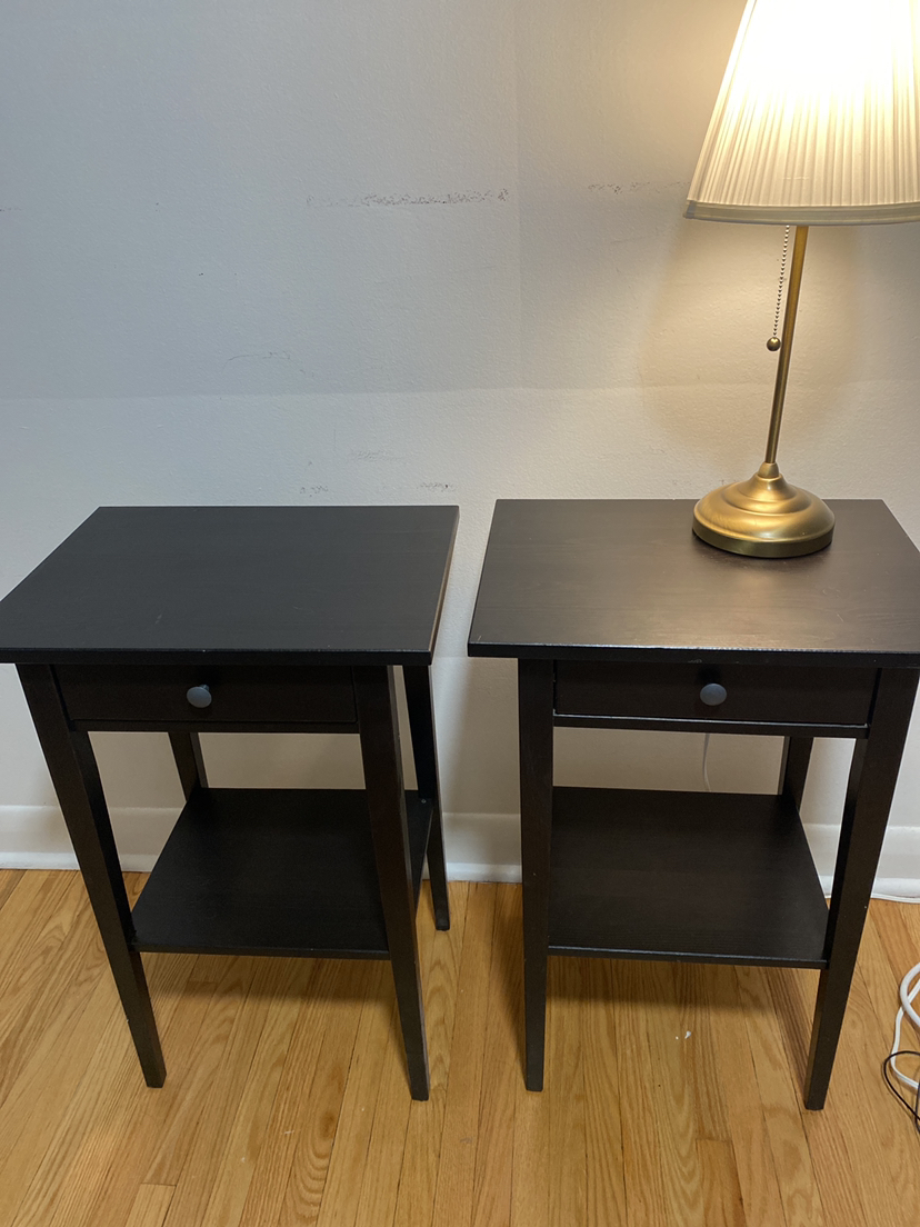 MOVING SALE MUST GO ASAP- nightstands - must go asap image indicator(2)