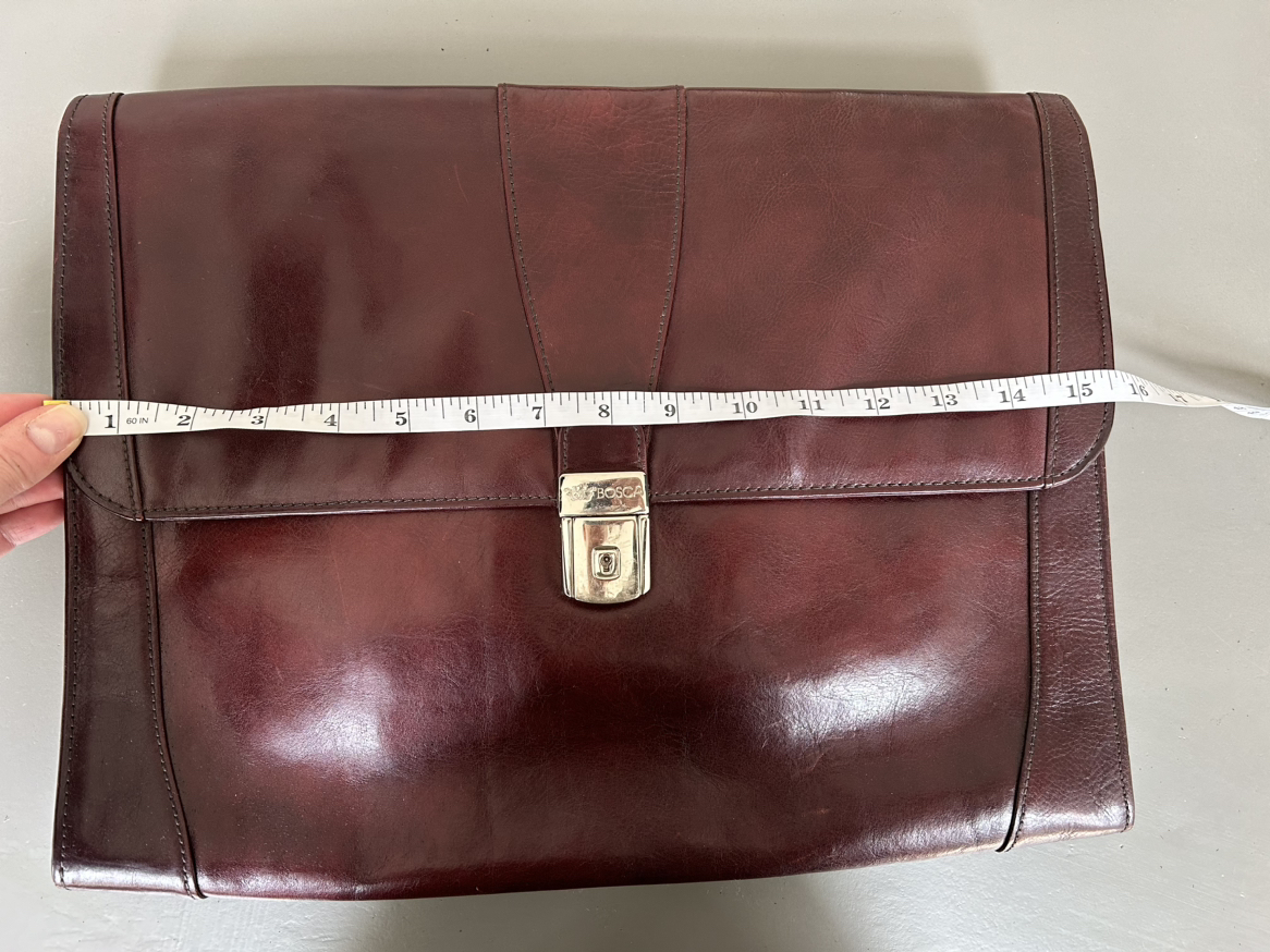 Authentic Bosca Briefcase *with key* image indicator(8)