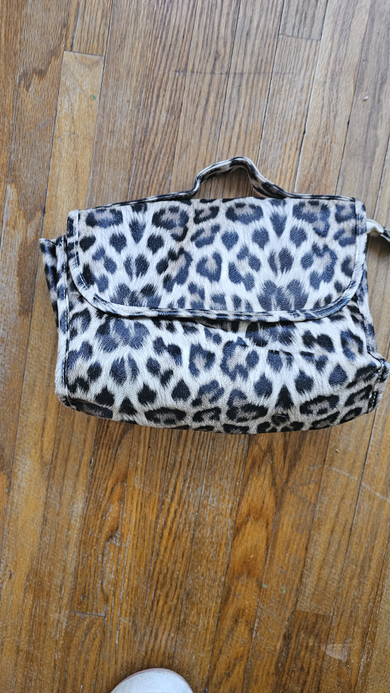 leopard makeup bag for travel