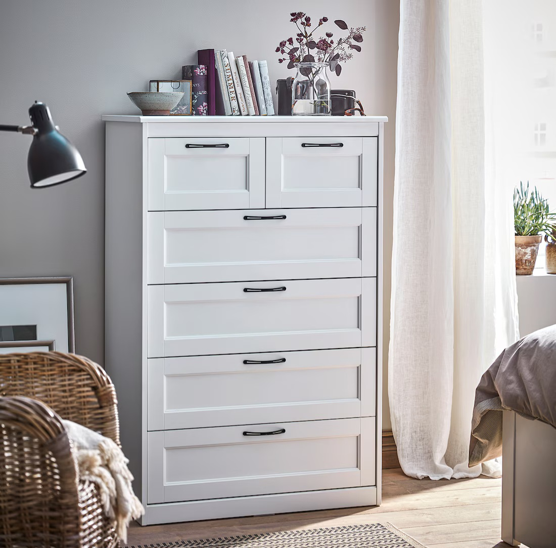 IKEA SONGESAND 6-drawer chest, 82x126 cm (32 1/4x49 5/8 ") - photo 5