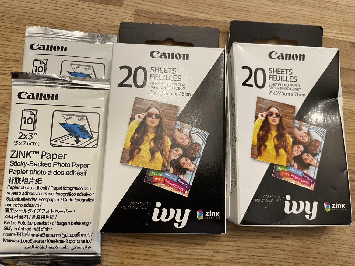 Canon Ivy photo paper thumbnail