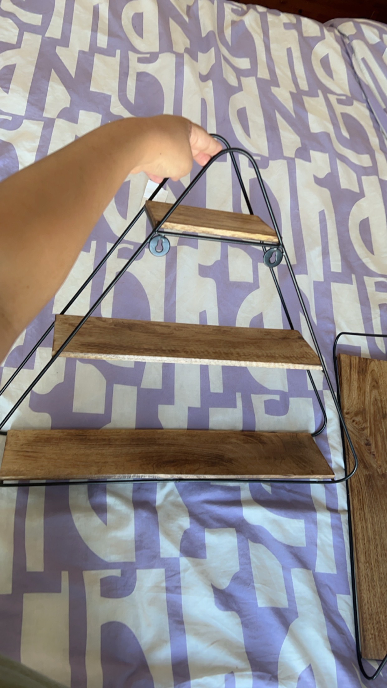 Rustic wall shelves x2
