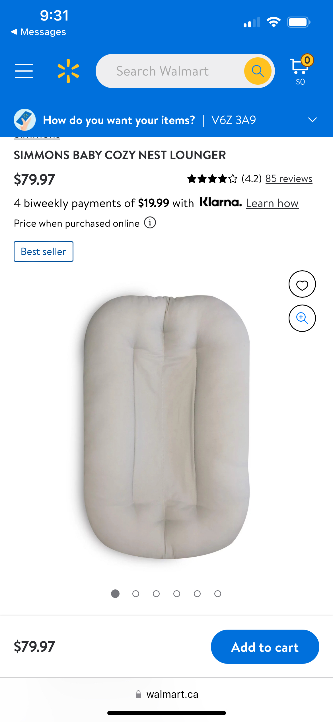 Simmons Baby Nest Lounger - photo 2