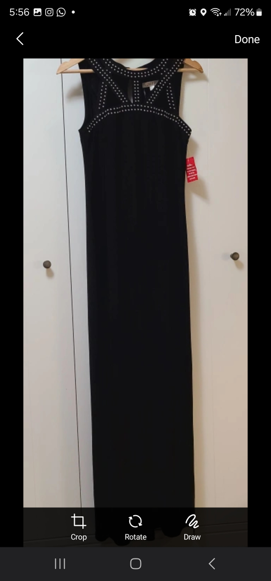 prom's black silver dots dress image indicator(2)