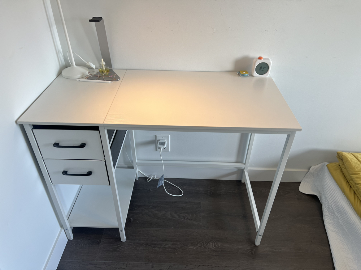 40“ large office study desk with 2 drawers - photo 2