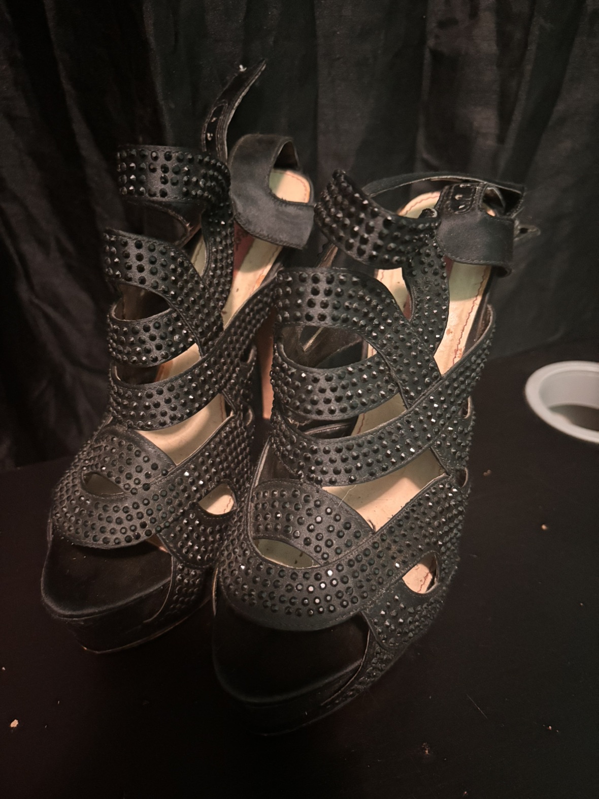 Vintage Betsey Johnson Rhinestone Heels image indicator(2)