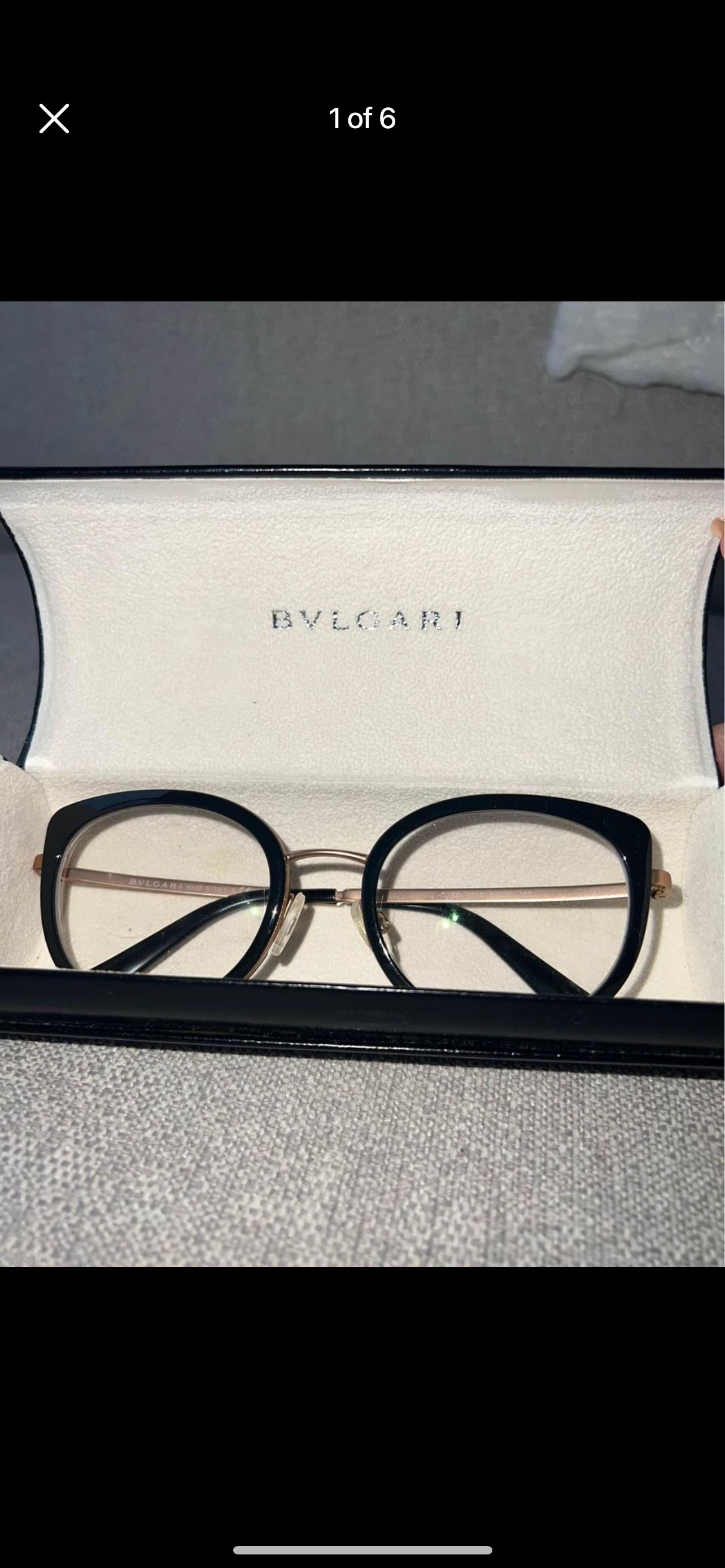 Bvlgary Black eyeglasses thumbnail